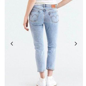 Levi's Premium 501 Stone Throw Straight Leg Cropped Jeans Size 27